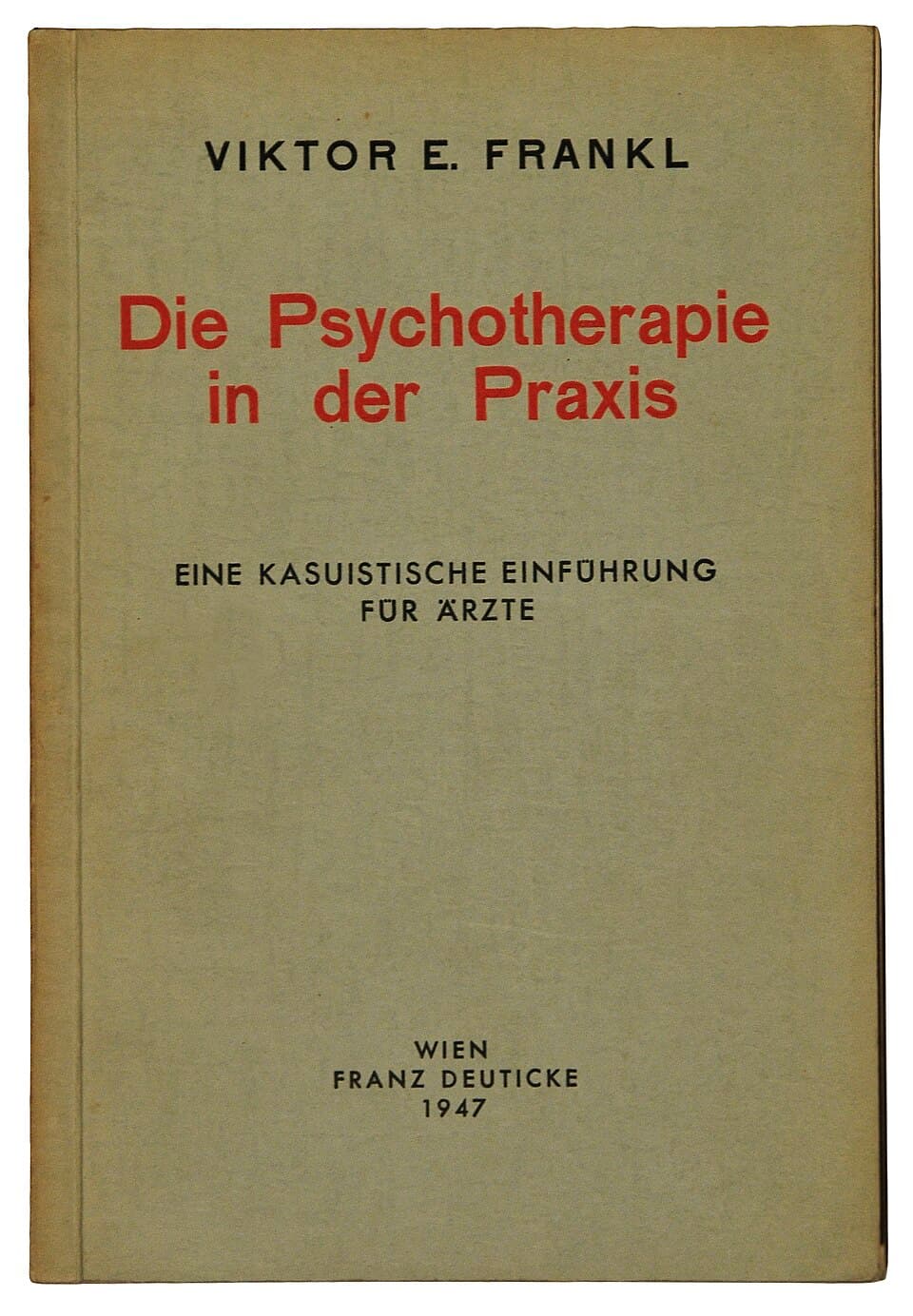 빅터 프랭클 박사 1947년 초기 저서 표지